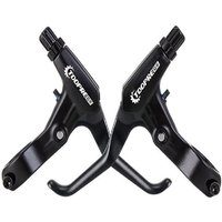 AliExpress 5 Colors 1Pair Aluminum Alloy Ultralight Bicycle BMX Brake Handle MTB Mountain Bike Cycling Brake Levers V/Disc Brake Lever