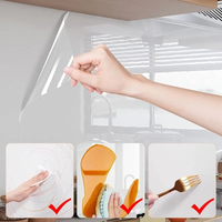 2026 No Glue Static Transparent Wall Sticker Waterproof Anti Fouling Removable Wall Protector for Living Room Bedroom Home Use