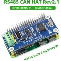 Raspberry Pi RS485 CAN HAT 3.3V MCP2515 SP3485 SPI Interface Allows Stable Long-Distance Communication for Pi 4B/3B+/3B/Zero