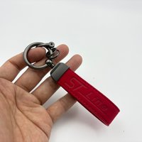 Suede Leather Car Keychain Business Gift with Logo Keyring Accessories For Ford ST LINE STLINE Focus ST Mondeo Mondeo kuga Car