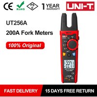 UNI-T Digital Clamp Meter UT256A True RMS Fork Meter AC Current Pliers Ammeter Voltmeter Capacitor Frequency Tester