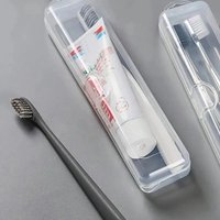 1/2/3PCS Portable Toothbrush Case Storage Organization Toothbrush Holder Transparent Travel Plastic Toothpaste Storage Box