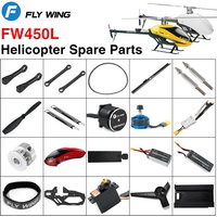 FlyWing FW450L V2 V2.5 Airwolf Helicopter Spare Parts Belt Gear Linkage ESC Spindle Seat Swashplate Main Shaft Tail
