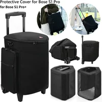 Speaker Protective Case for Bose S1 Pro / S1 Pro+ Portable BT Speaker Large Capacity Case Shoulder Bag with Wheels Travel Bag
