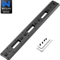 WEYLLAN MK300 Mlok Arca Rail Adapter Quick Release Plate for M-LOK System 7 T-Nuts 3 M-LOK Slots for ARCA&RRS Tripod/Bipod Mount