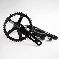 AliExpress NONE ARDENTLY 6061 Aluminum Alloy BCD144 48T Hollow Integrated Chianwheel 165mm Crank Length Fixie Black Silver Single Speed Crankset