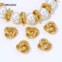 18K Gold Plated Brass Irregular Weave Spacer Beads,Separators For Beads,DIY Beading Jewelry Making Accessories Findings