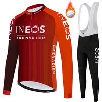 AliExpress NONE 2025 INEOS New Men's fleece warm Long Sleeves Cycling Jersey Pro Cycling Clothing MTB Maillot Ropa Ciclismo Bike Sports Uniform