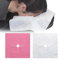 100pcs Disposable Beauty Salon Face Towel with Hole for Face Lying Pillow Massage Bed Hole Cross Lightweight Breathable Face