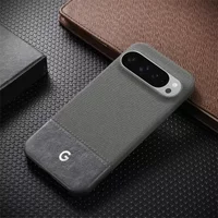Retro Busines Texture PU Leather Splicing Fabric Magnetic Charge Case For Google Pixel 10 9 8 Pro XL Skin-friendly Protect Cover