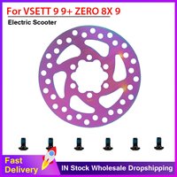 120mm 6 Holes Disc Brake Rotor Universal for VSETT 9 9+ for ZERO 8X 9 Electric Scooter Colorful Brake Disc Rotor With Screws
