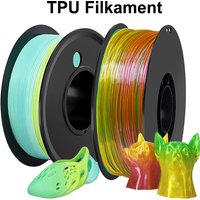 200g 3D Printer Filament TPU Transparent Rainbow 500g 1Kg Elastic Flexible Roll Flex tpu Fresh Green 3D Printing Material 1.75mm