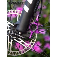 AliExpress TANKE MTB Bike Hydraulic Disc Brake Set 160mm Rotors Oil Calliper Plate Front Rear Mountain Bicycle Clamp 22.2mm Handle A Pillar