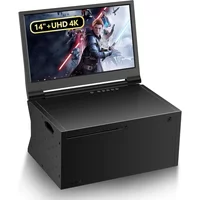 G-STORY 14 Inch Portable Monitor for Xbox 4K Portable Gaming Monitor IPS Screen with HDR, Freesync