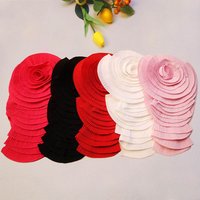 37*24cm 1piece Pleated Handmade Flower DIY Stereoscopic Large Flower Multicolor Suit Dress Pleated Patch Decal
