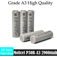 Original Molicel P30B INR18650 Battery 2900mah Capacity 30A 3.7V Rechargeable Lithium-ion Batteries Grade A3 Cell High Quality