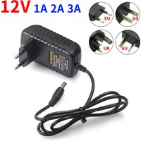 DC 12V 1A 2A 3A Power Supply AC100-240V Converter Adapter DC12V EU/US/UK/AU Plug 5.5mm x 2.1-2.5mm Lighting Transformer Driver