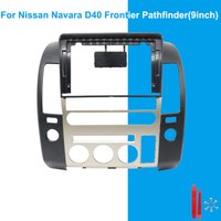 9 Inch Stereo Fascia Frame Panel for Nissan Navara D40 Frontier Pathfinder Dashboard Installation Kit