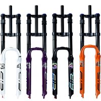 AliExpress Dual Crown MTB Suspension Fork - 34mm Downhill MTB Forks XC/AM/Dirt Jump Upper Damping No Lockout