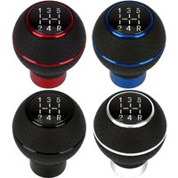 Leather aluminum alloy 5-speed manual transmission gear head Round stopper screw installation Interior replacement accessories