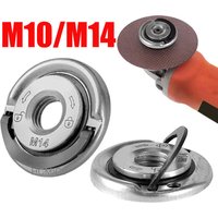 1/2Pcs M14 M10 For 100 Type Angle Grinder Quick Release Self-Locking Grinder Pressing Plate Flange Nut Power Chuck Tools
