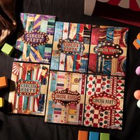 30pcs Circus Party Series Vintage Stripe Pattern Landscape Collage Scrapbooking Material Paper Creative Junk Journal Stationery