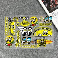 M-MOONEYES Stickers Moto Sticker Auto Body Bumper Windows Motorcycle Laptop Walls Vinyl Decal Car Tuning Accessories