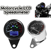 Universal Digital Motorcycle Speedometer Tachometer LED Odometer Waterproof RPM Speed Gauge for Motorcycles