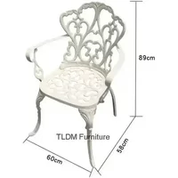 Set Outdoor Cast Aluminum Chairs Tables and Courtyard Garden Urniture Terrace Combination Leisure Metal Round Patio Table p c