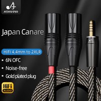 Hi-end HiFi Audio 4.4mm to XLR Cable for Phone Mixer 6N OFC Balanced 4.4mm Jack to 2XLR Male or Female Adapter Y Splitter Cable