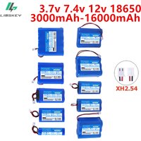 18650 Battery 1s1p 1s2p 1s3p 1s4p 2s1p 2s2p 2s3p 3s1p 3s2p 3.7V 7.4V 12V 3000mAh LED lights CCTV security devices Li-lon Battery