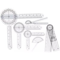 Protractor Goniometer Goniometer Set PVC Transparent Clear Scale Wear Resistant Angle Ruler for Orthopedics