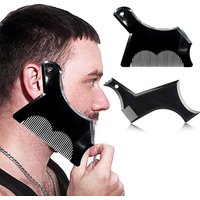 2Pcs Kit Beard Template Men Lines Symmetry Beard Shaping Styling Stencil Tool Trimming Beard Shaper Styling Shaping Tool