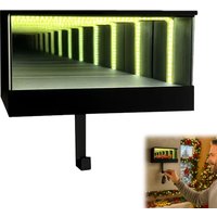 Car Garage Key Holder With LED Light Wall Mounted Infinity Garage Keychain Hanger For Door Apartment Home Entryway