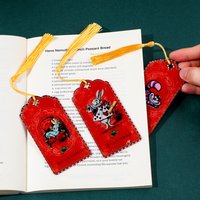 Cute Cartoon Alice's Acrylic Bookmark Reading Accessories for Anime Book Friends Learning Supplies for Teachers Gift Book Acces