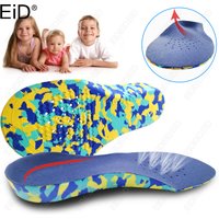 2/4 PCS Sport Orthotics insoles Flat Foot Care Orthopedic Shoe Sole Insoles for Feet Arch Support Shoe Pad Kids Children Soles