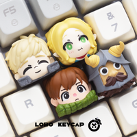 Lobo Keycap DID Laios Touden Marcille Donato Chilchuck Tims Keycap Custom Resin Anime Esc Key For Mechanical Keyboard Decoration