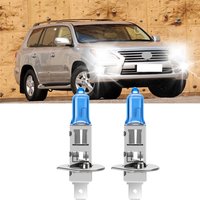 2PCS Universal H1 Halogen Headlight Car Light 6000K 12V Cool Blue Hyper White Bulb Easy installtion