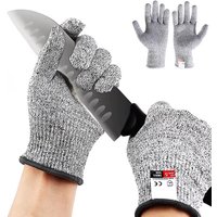 1 Pair Cut Resistant Gloves HPPE Level 5 Abrasion Resistant Carpentry Kitchen Knife Fish Grabbing Slip Resistant Hand Protection