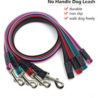 Non Slip Dog Leash 1M 2M 3M 5M 10M Small Big Pet No Handle Training Leashes 2 3 5 10 Meters Cat Rubber Lead Rope Black Supplies