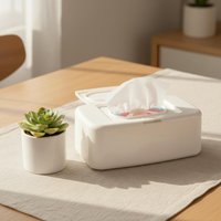 Napkin Storage Box 1pc Wet Tissue Wipes Dispenser Portable Holder Large Capacity for Living Room Baby Care