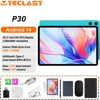 Teclast P30 Tablet Unisoc T606 8-core CPU/1280×800iPS/12GB (4GB+8GB) RAM 128GB ROM/WIFI/BT5.0/6000mAh/Type-C/5MP+2MP Camera