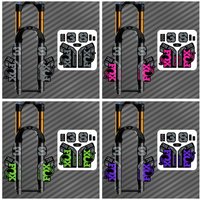 AliExpress NONE 1 Set F38 Mountain Bike Front Fork Stickers 2Pcs Cross Tie Stickers + 6Pcs Small Decals Kit