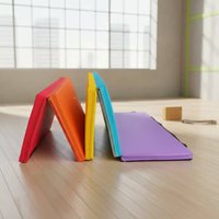 Folding Gymnastics Mat Easy to Stow-Away Foldable Dance Mat Fitness Gear PVC Leather Non for Gym