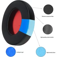 YAYINCC Soft Foam Protein Leather Headphone Earpads Ear Pads For 1MORE SonoFlow SonoFlow SE Headset Earmuff Earphone Sleeve