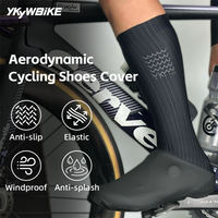 AliExpress YKYWBIKE Unisex Aero Cycling Shoes Cover Anti-Slip Waterproof Aero Overshoes Windproof Aero Bike Shoes Cover Bicycle Accessories