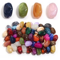 20pcs 21x12mm Irregular Shape Acrylic Beads Imitation Stone Beads for Jewelry Making DIY Bracelet Necklace Supplies Accessories
