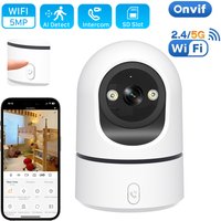 Smart Home 5MP IP Camera WiFi Wireless Indoor Surveillance CCTV Security with 2MP Automatic Tracking Baby Pet Monitor O-Kam pro