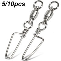 High Strength Size 0# to 8# Stainless Steel Bearing Barrel Fishing Snap Connector with Pin Rolling Swivel Heavy Duty Ball