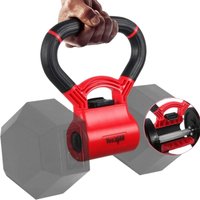 Kettlebell Handle for Dumbbell Adjustable Portable Weight Grip Travel Fitness Weightlifting Bodybuilding Workout Equipment